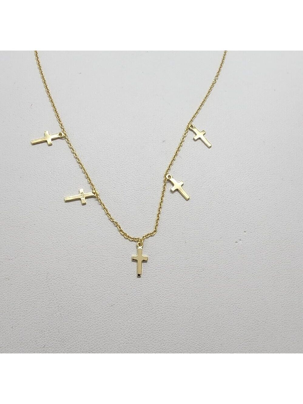 Brand New Sterling Silver 925 Multi Cross Necklace - Picture 2 of 5